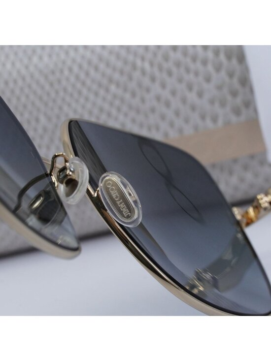 Jimmy Choo KORI/G/SK 0RHL 9O Square Sunglasses - Gold/Grey Gradient main image 7